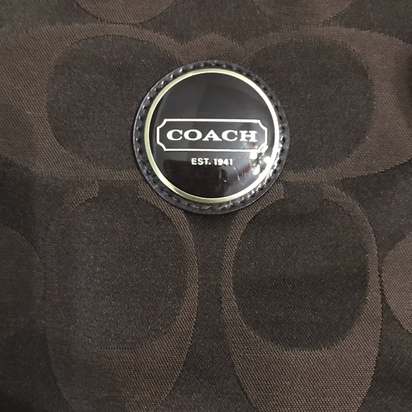 Coach Signature C Brown Canvas Crossbody Purse - Picture 5 of 5